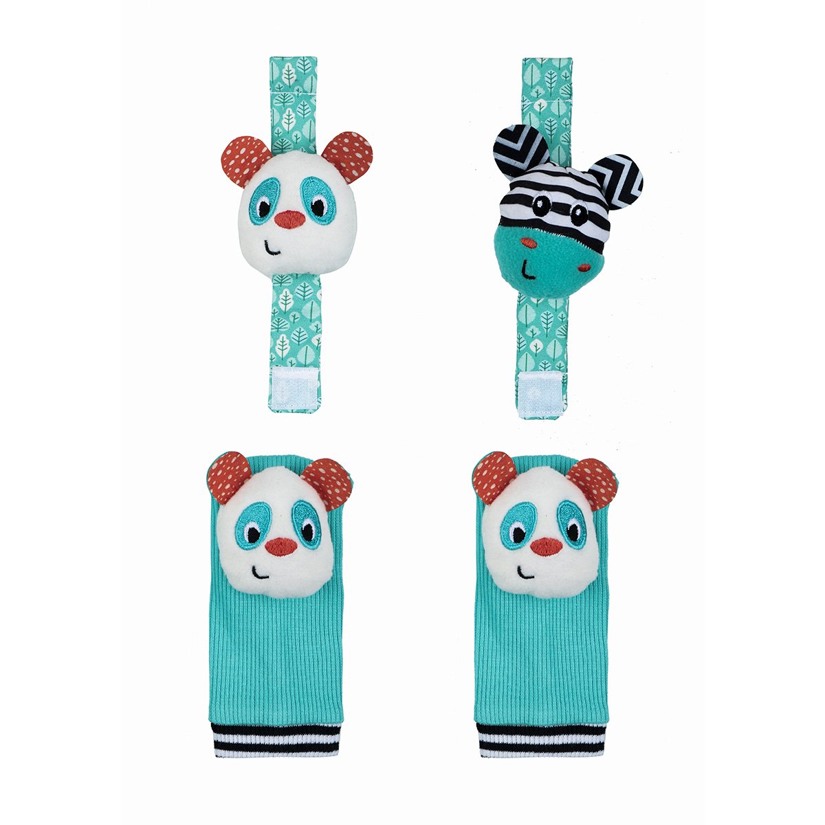 Panda Çıngıraklı Bileklik ve Çorap Seti