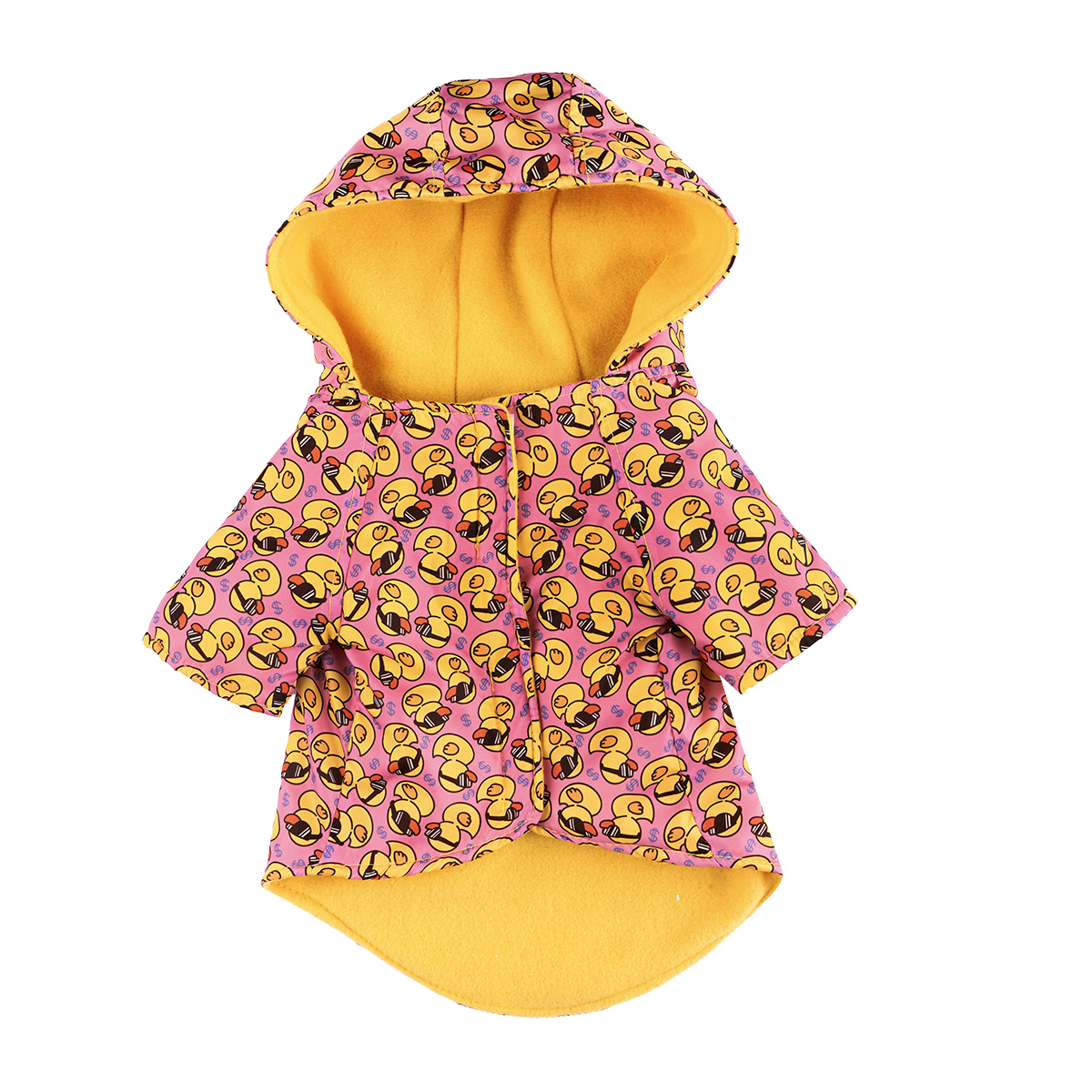 Ördek Desenli Yağmurluk Pembe